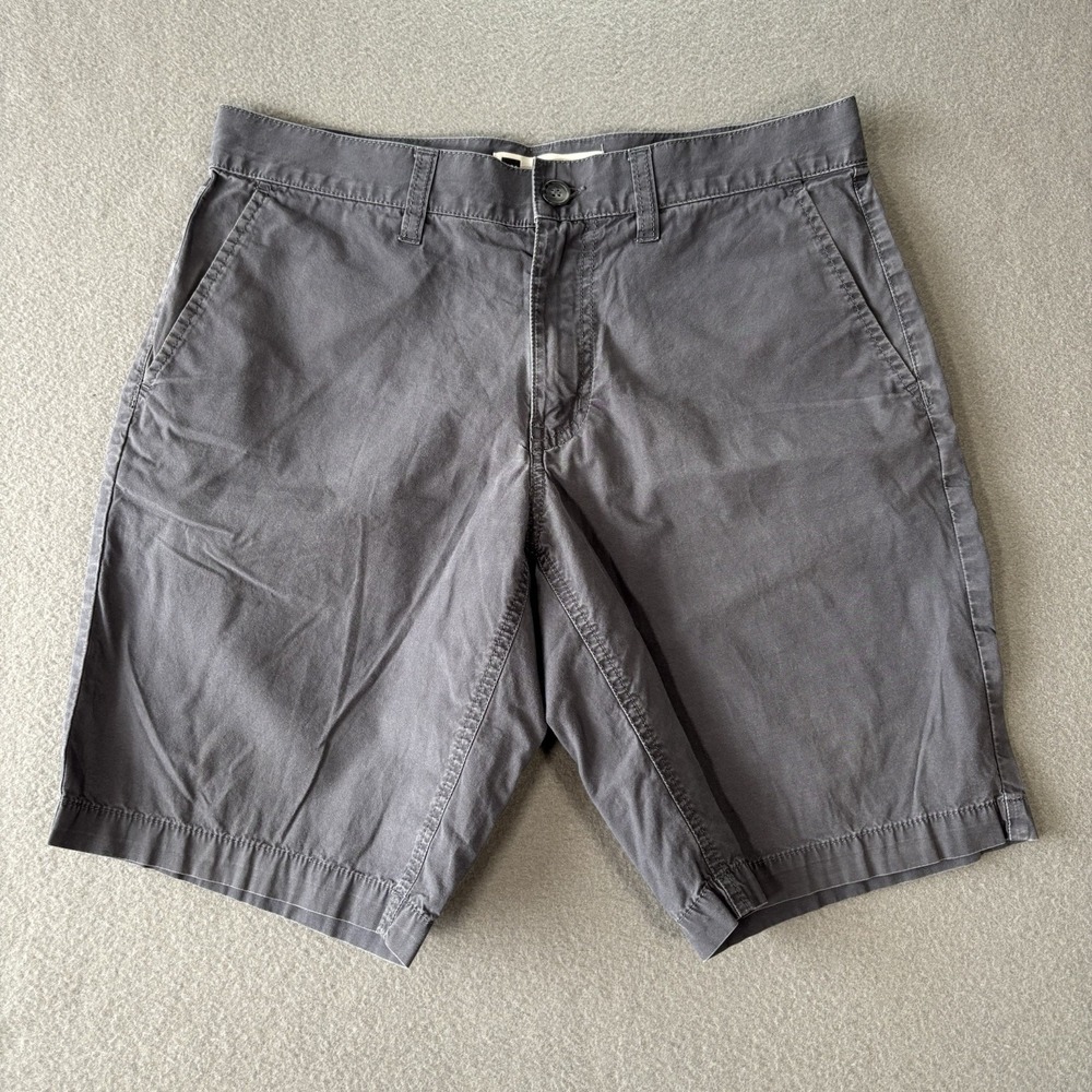 MEC Mountain Equipment Shorts Mens 32 Gray Cotton Stretch Utility Casual Outdoor
